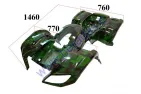 Plastikinė keturračio motociklo apdaila150-250cm3