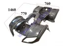 Plastikinė keturračio motociklo apdaila150-250cm3