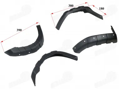 Plastikinė keturračio motociklo apdailos apsauga, praplatinimas priekis ir galas tinka HUNTER SUPER EDITION 125CC