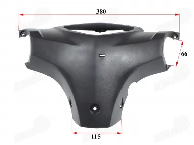 Plastic trim of dashboard for scooter fits RUBI50