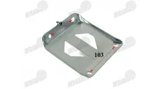 Plastikinės apdailos galinės dešinės pusės laikiklis atv keturračio motociklo tinka EGL MOTOR THE125