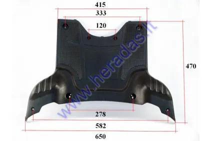 Plastic floor (footrest) for electric trike scooter MS01 MS03
