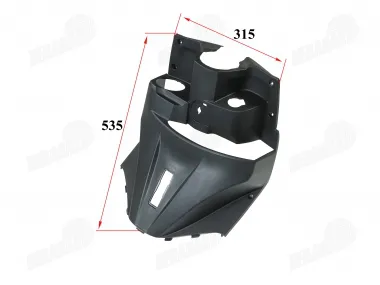 Plastic under the steering, storage box for scooter fits RUBI50