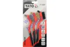 Steel wire brush set with plastic handles 3pc