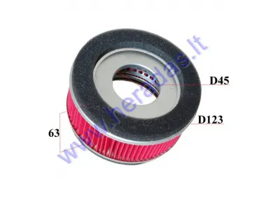 Round paper air filter for atv, motorcycle element