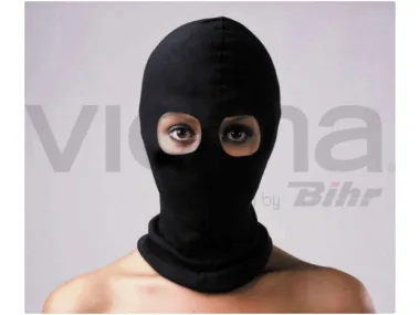 Under helmet hood mask (riding headgear balaclava) 2 hole (owl) type