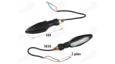 Turn signal for motorcycle LED  2pcs. E mark yellow