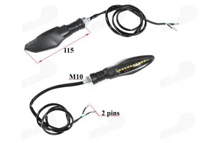 Posūkio žibintai motociklo LED  2vnt  geltonas