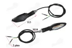 Front turn signal for motorcycle LED  2pcs. E mark yellow
