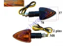 Turn lights kit 2 pcs, E marking H21W