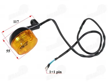Rear turn signal light for motorcycle, moped E mark fits CHAMP MONTANA
