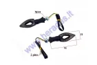 Turn signal light for motocicle LED white 2pc set