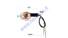 Turn light for motocycle universal 12V 10W M10 1pcs