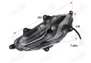 Front turn signal light left side for scooter fits RUBI50   E marking