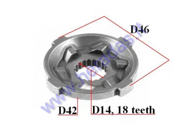 Kickstarter washer gear Piaggio 50-100cc, Gilera 50