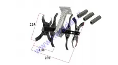 Priedas krūmapjovei trimeriui kultivatorius 27*10cm, tvirtinimas 26mm vamzdžiui, su adapteriais 7T  9T ir kvadratiniam velenui