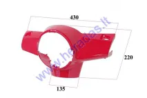 Plastic headlight-dashboard front cover for electric trike scooter MS031 MS041