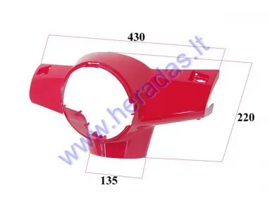 Plastic headlight-dashboard front cover for electric trike scooter MS031 MS041