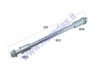 FRONT WHEEL AXLE FOR ELECTRIC SCOOTER SKYHAWK