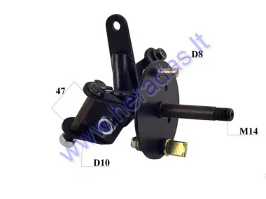 Front axle with block holder for electric scooter XL4L COMFIMAX