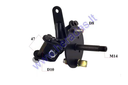 Front axle with block holder for electric scooter XL4L COMFIMAX