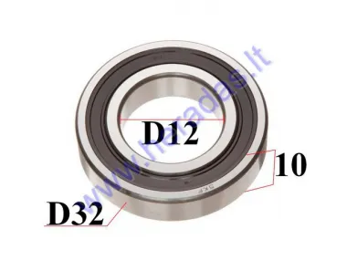 BEARING FRONT WHEEL CITYCOCO 1500WAT (NOT REGISTERED) 12/32/10 6201.2RSH.C3 SKF