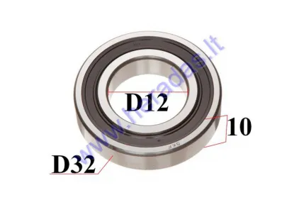 BEARING FRONT WHEEL CITYCOCO 1500WAT (NOT REGISTERED) 12/32/10 6201.2RSH.C3 SKF