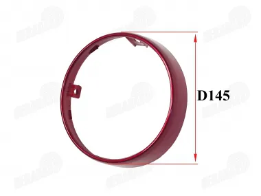 Headlight trim for electric tricycle MS03ROF with roof