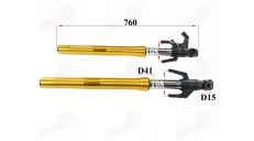 Front shock absorber set for motorcycle fits NAKED50