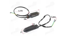 Front turn lights set for motorcycle fits NAKED50 E mark