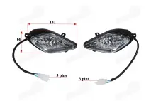 Headlight set for ATV fits CAT110