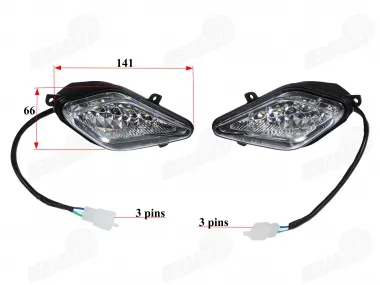 Headlight set for ATV fits CAT110
