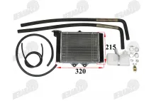 Radiatorius ATV keturračio motociklo SU BAKELIU. ŽARNOS KOMPLEKTAS