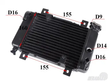 Radiatorius ATV keturračio motociklo