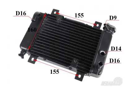Radiatorius ATV keturračio motociklo Radiatorius ATV keturračio motociklo