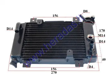 Radiatorius ATV keturračio motociklo