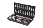 Socket set 917.0648 with LED mobile workshop hand lamp 150.4510 KS TOOLS