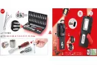 Socket set 917.0648 with LED mobile workshop hand lamp 150.4510 KS TOOLS