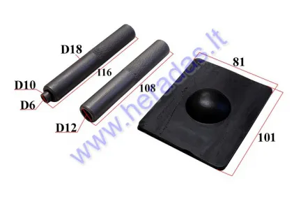 Key set for installing and removing valves for a quad bike, scooter