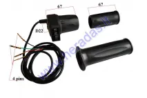 THROTTLE (HANDLEBAR GRIP) FOR ELECTRIC QUAD BIKE 4 WIRES