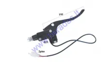 Right brake lever with brake caliper, master cylinder for electric motor scooter