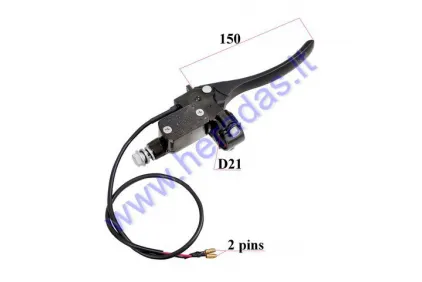 Rankenėlė priekinių stabdžių su hidrocilindru dešinės pusės elektrinio motorolerio  tinka Airo Gel, Airo Li, nuo 2021.10