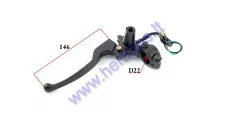 Clutch lever for moped