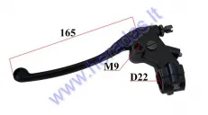 Clutch lever for moped motorcycle, ATV left side with caliper and sensor fits BENELLI BN125 EURO4