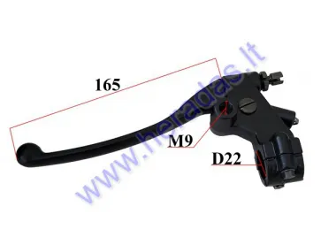 Clutch lever for moped motorcycle, ATV left side with caliper and sensor fits BENELLI BN125 EURO4