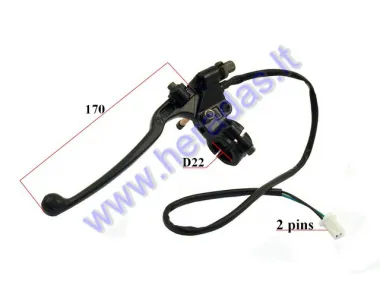 Rankenėlė stabdžių kairės pusės elektrinio triračio MS03 MS04 su rankiniu stabdžiu