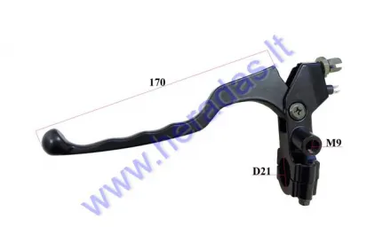 LEFT CLUTCH LEVER WITH FIXING FOR MOTORCYCLE ROMET ZETKA 125