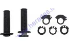 Handles for cross-enduro motorcycle rubber-metal ODI DirtControl V2 Lock-On Grips 12.5cm for 22 mm handlebar 2T and 4T adapters. Black