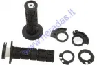 Rankenėlės krosinio-enduro motociklo guminės-metalinės ODI V2 Rogue Lock-On Grips 22 mm vairui 2T ir 4T adapteriai .Juoda