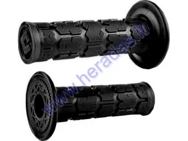 Handles for cross-enduro motorcycle rubber ODI Rogue MX Single Ply Grips for 22 mm handlebar. Black